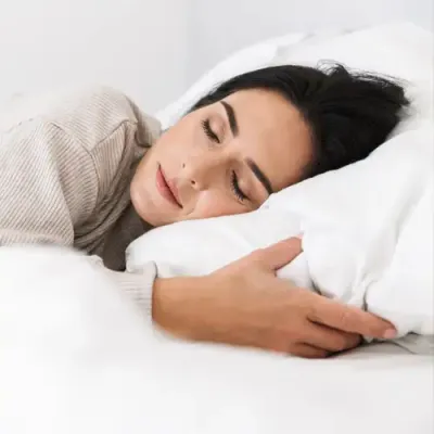 woman sleeping in bed bug free bed